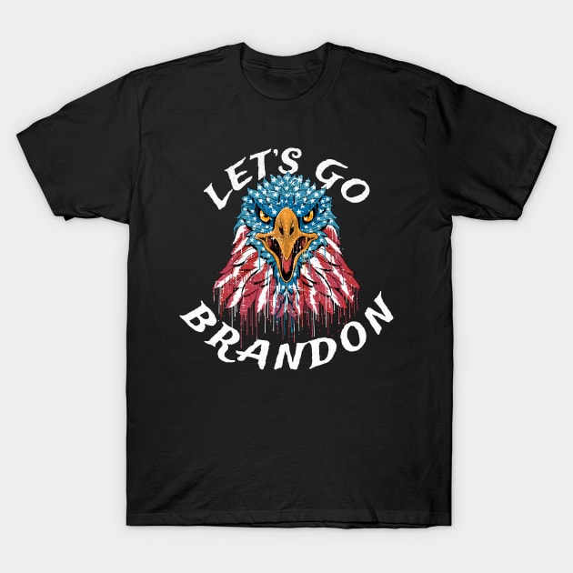 lets go brandon patriot T-Shirt by Thermul Bidean